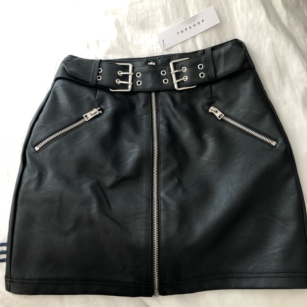 Leather skirt